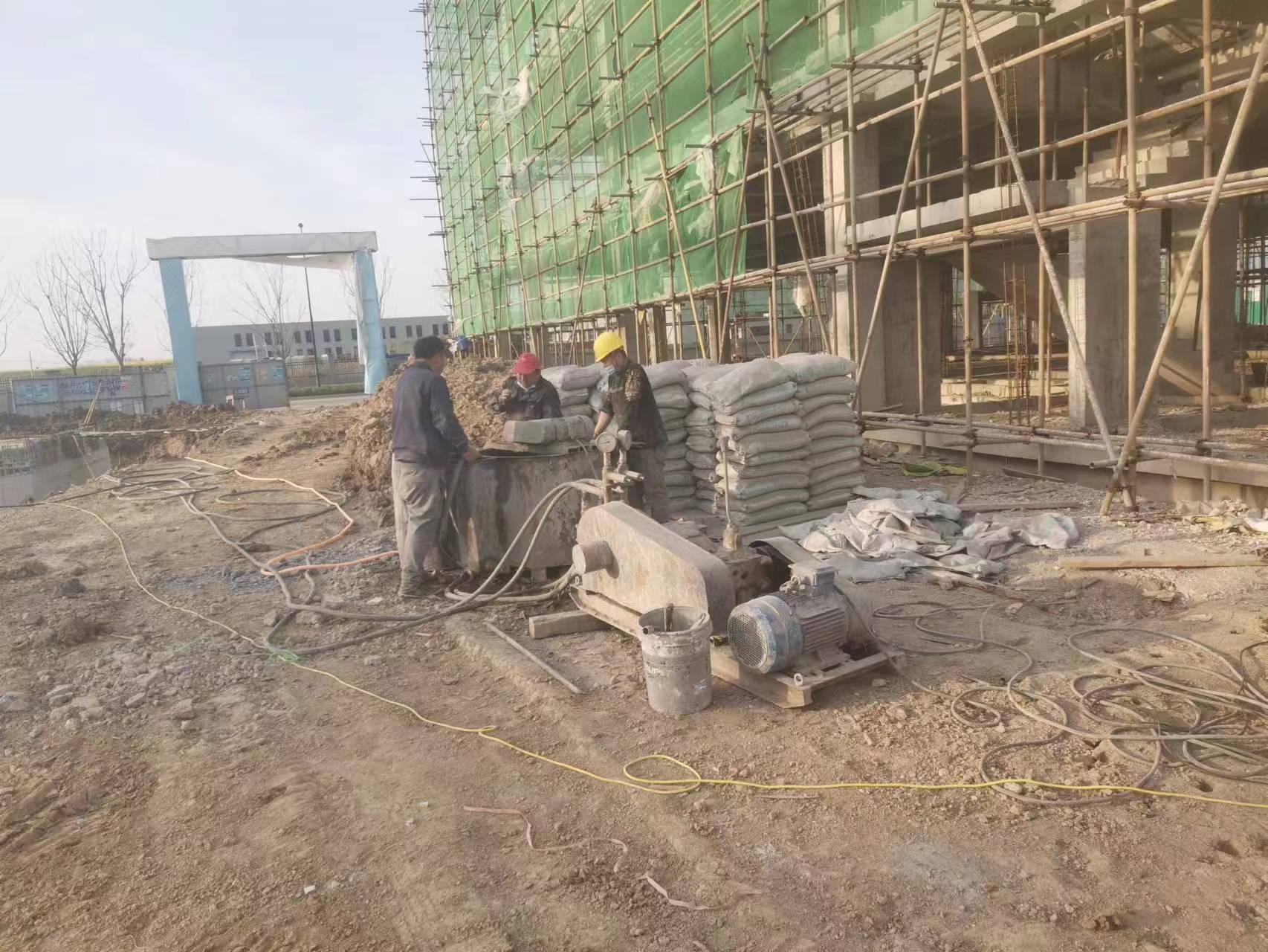 伍家岗别墅下沉注浆